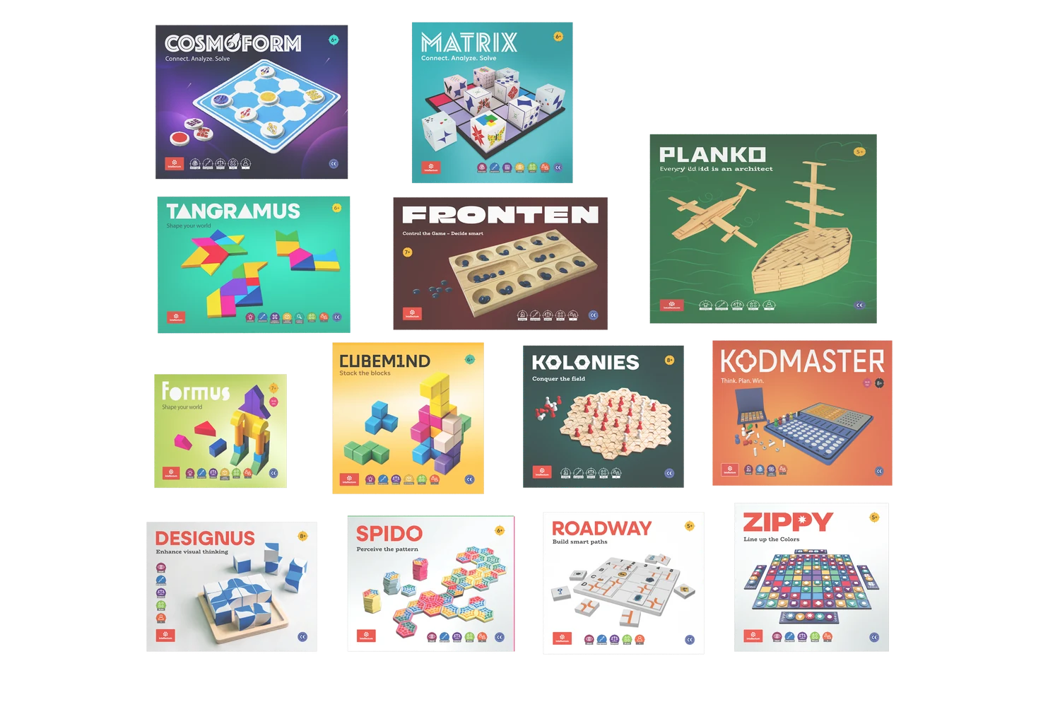 Complete thirteen-game Intellectum primary school collection